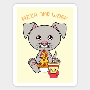 All I Need is pizza and dogs, pizza and dogs Magnet